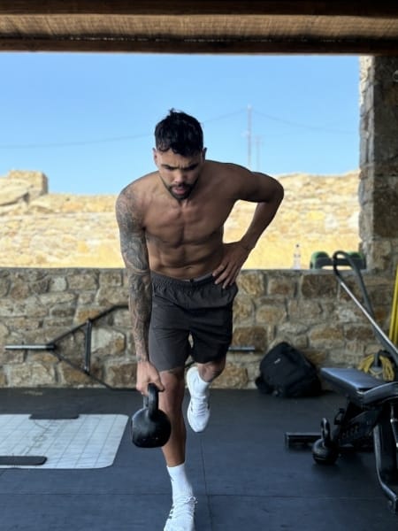 Professional athletes sports specific training with David Raya, the Arsenal Goalkeeper